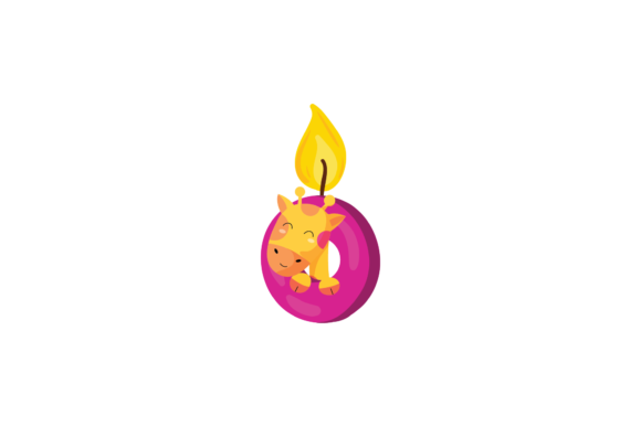 Candle Alphabet Animal Number 0 – A Versatile Graphic Design Asset for Creative Sellers