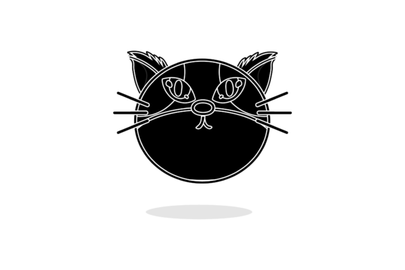 Cat Beautiful Eyes Black Icon Embroidery Design Review