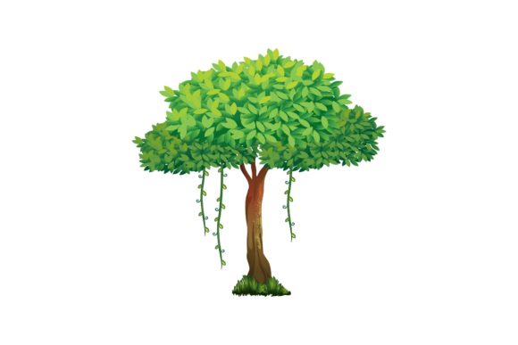 Forest Trees Graphics: A Versatile Illustration for Handmade Creations