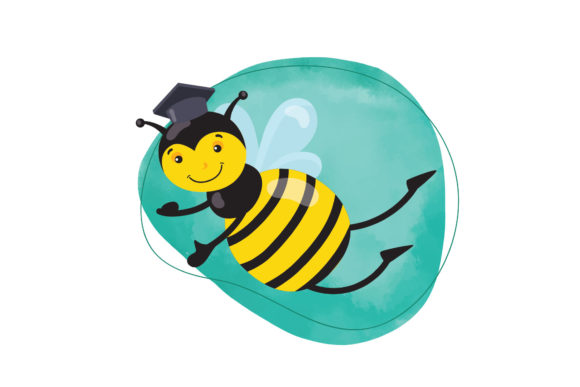 Graduation Ceremony Bee – A Versatile Graphic Design Asset for Branding and Content