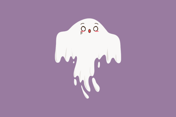 Halloween Ghost Creepy Character: A Graphic Design Asset for Seasonal Crafters