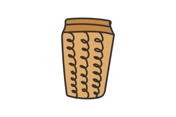 Hand Drawn Paper Coffee Cup – A Graphic Design Asset for Creative Content
