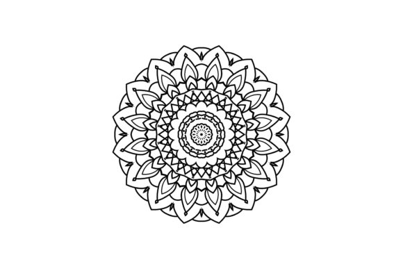 Mandala Shape Isolated: A Versatile Graphic Design Asset for Creative Sellers