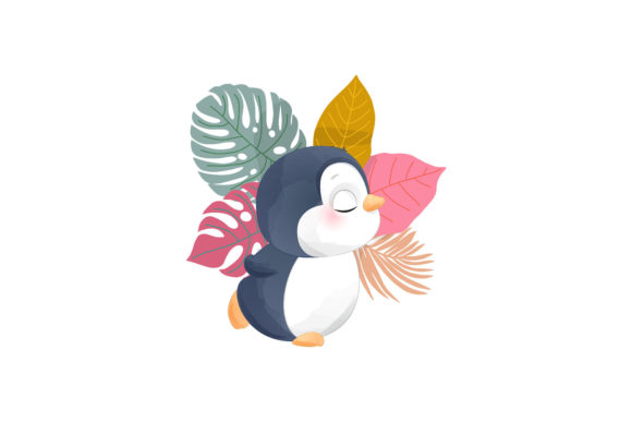 Penguin Cartoon Cute Animals: A Versatile Graphic Design Asset for Local Business Branding