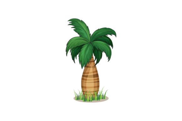 Plant and Tree with White Background: A Versatile Graphic Design Asset