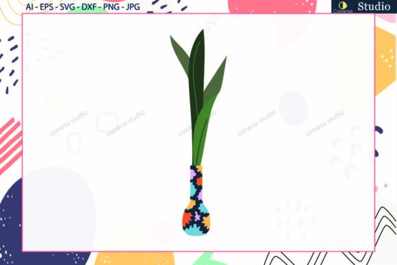 Pot Decoration Leaf Plant Graphics for Creative Projects