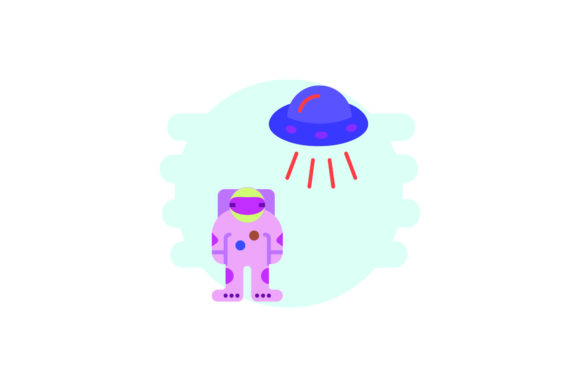 Space Flat Icon Astronaut: A Graphics Freebie That Elevates Branding