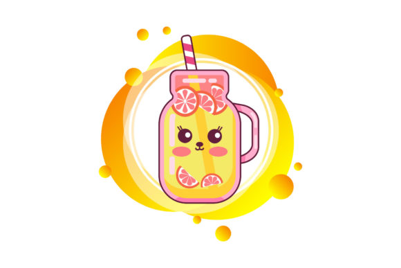 Sweet Kawaii Food: A Playful Graphic Design Asset for Local Business Branding